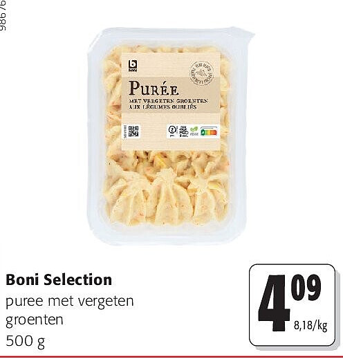 Boni Selection puree met vergeten groenten 500 g