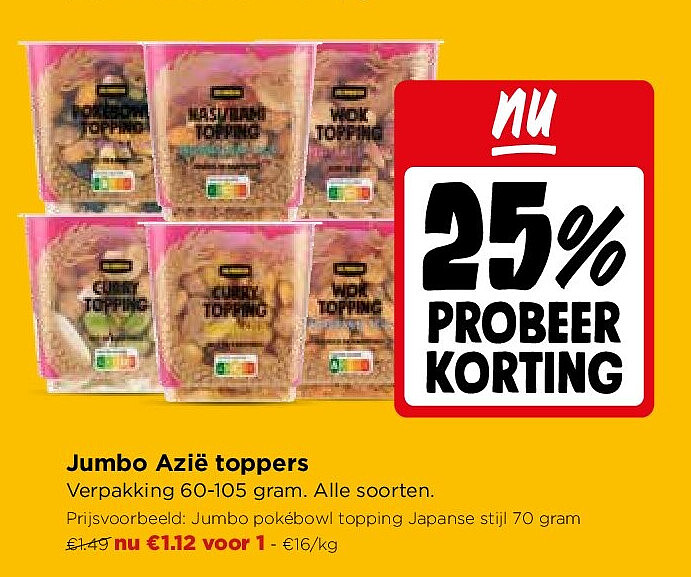Jumbo Azië toppers