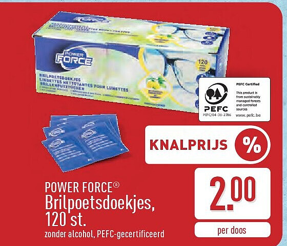 Brilpoetsdoekjes, 120st.