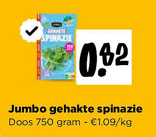 Jumbo gehakte spinazie