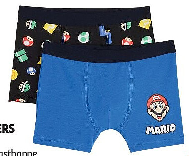 Lot de 2 boxers garçon Super Mario