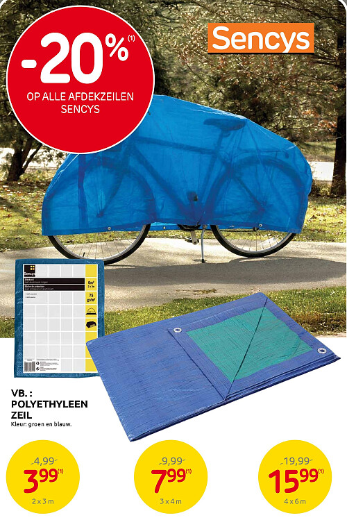 Polyethyleen zeil 2 x 3 m