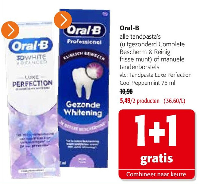 Oral-B Tandpasta Luxe Perfection Cool Peppermint 75 ml