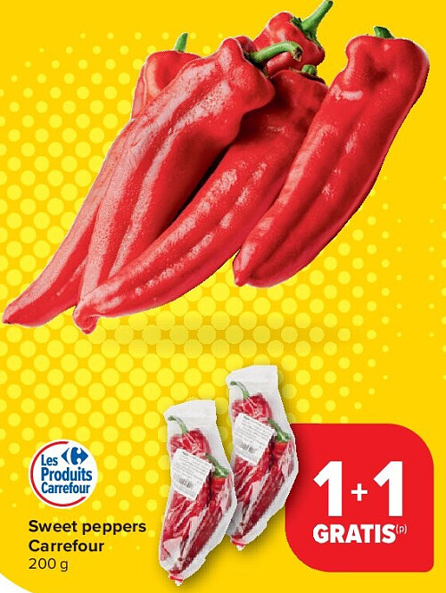 Sweet peppers Carrefour 200 g