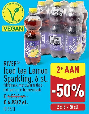 Iced tea Lemon Sparkling, 6st.