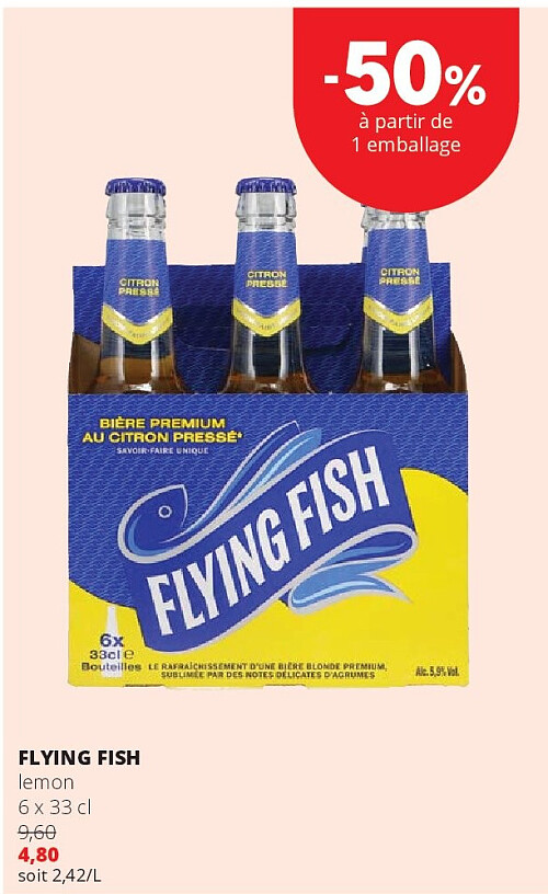 FLYING FISH lemon 6 x 33 cl