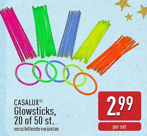 Glowsticks, 20of 50st.