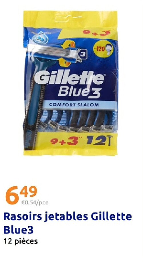 Rasoirs jetables Gillette Blue3