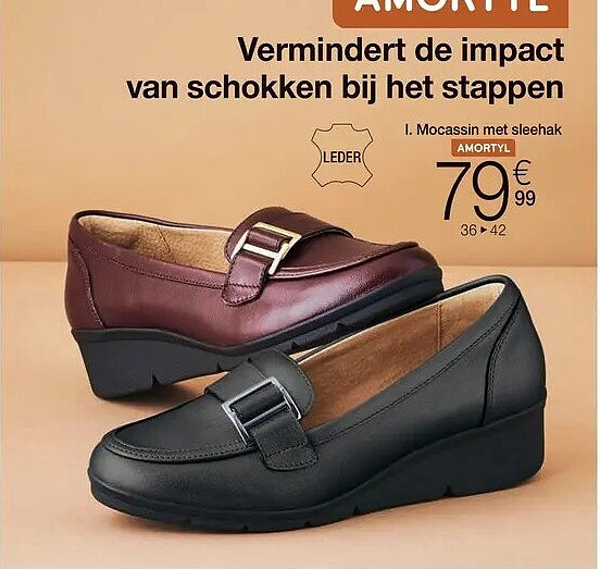 I. Mocassin met sleehak