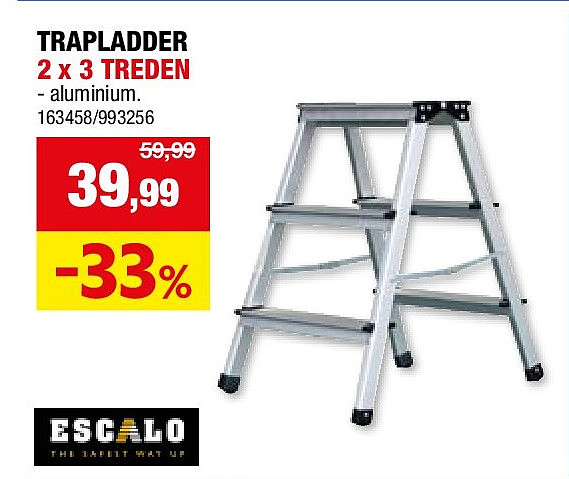 TRAPLADDER 2 x 3 TREDEN
