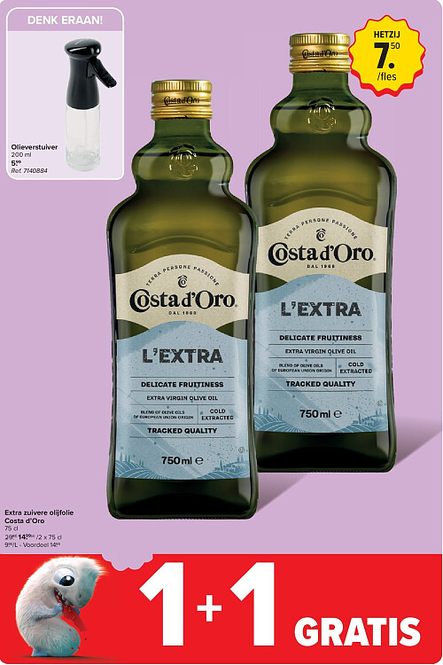 Extra zuivere olijfolie Costa d’Oro