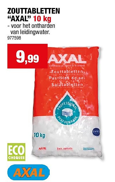 ZOUTTABLETTEN “AXAL” 10 kg