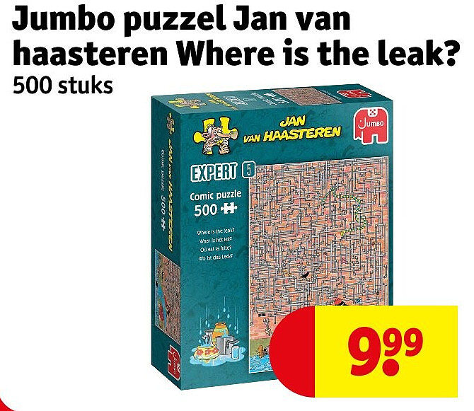 Jumbo puzzel Jan van haasteren Where is the leak?