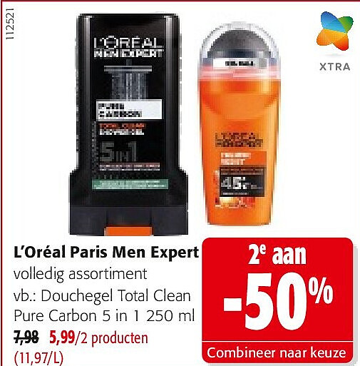 L’Oréal Paris Men Expert Douchegel Total Clean Pure Carbon 5 in 1 250 ml
