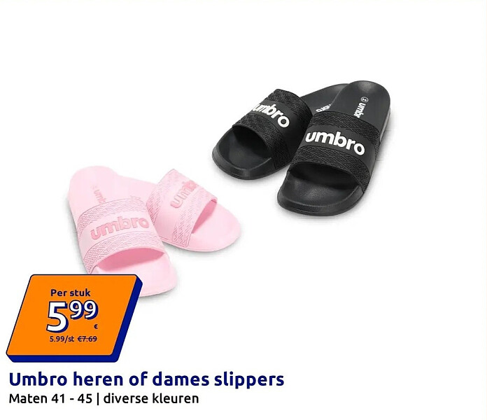 Umbro heren of dames slippers