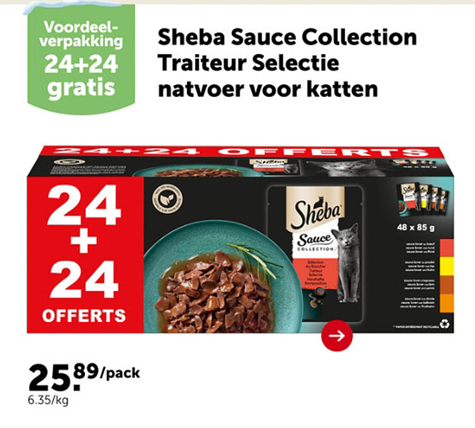 Sheba Sauce Collection Traiteur Selectie natvoer voor katten