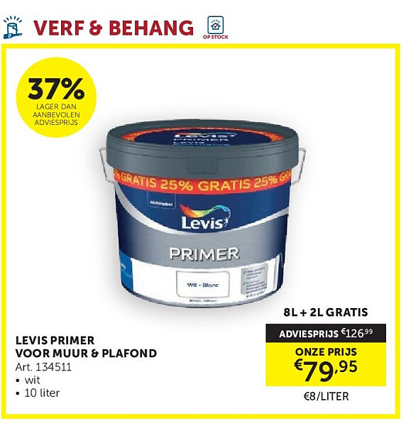 LEVIS PRIMER VOOR MUUR & PLAFOND