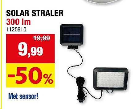 SOLAR STRALER 300 lm