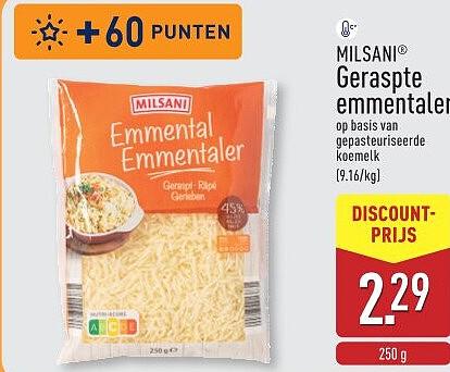 Geraspte emmentaler