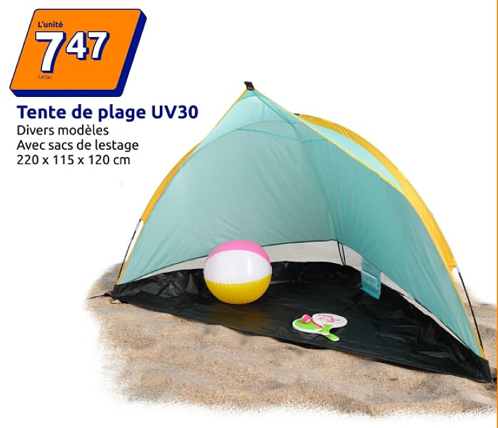 Tente de plage UV30
