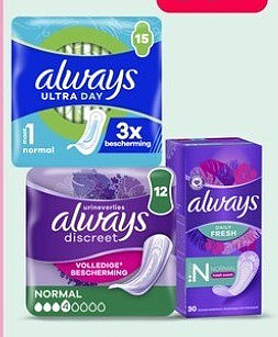 Always en Always Discreet enkelpakken