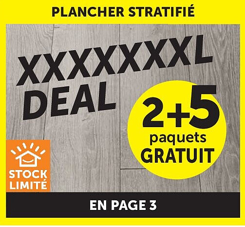 Sol stratifié clic chêne troyes gris clair