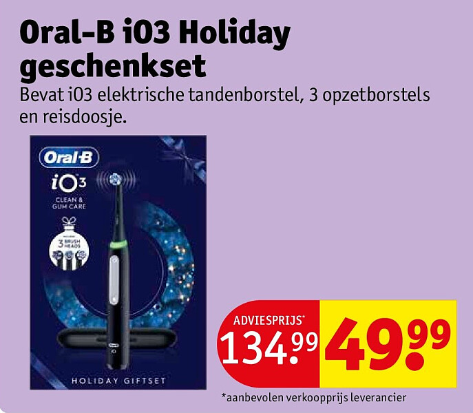 Oral-B iO3 Holiday geschenkset