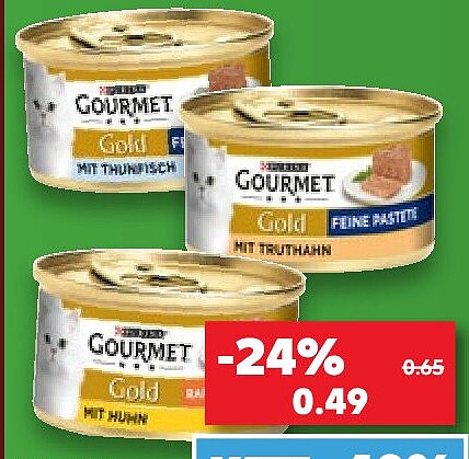 Purina Gourmet Gold Katzennassfutter, verschiedene Sorten, 85-g-Dose