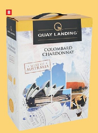 Australië Quay Landing Colombard Chardonnay en Shiraz