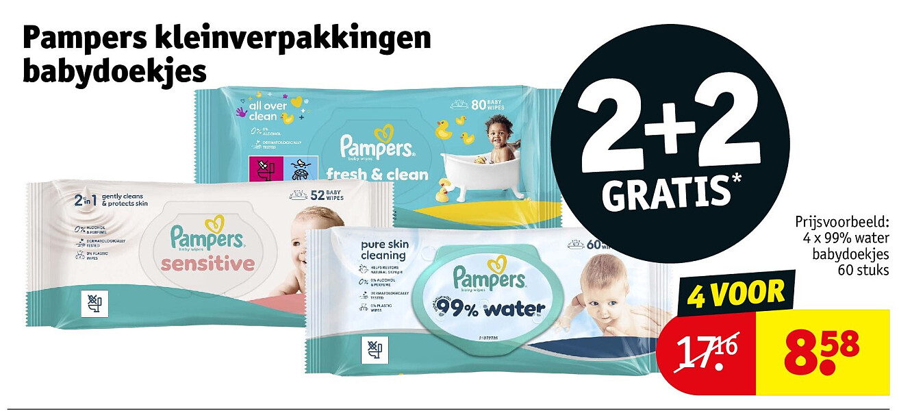 Pampers kleinverpakkingen babydoekjes