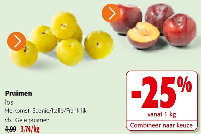 Pruimen Gele pruimen