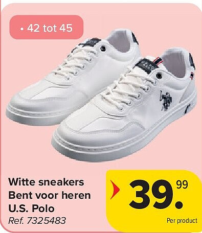 Witte sneakers Bent voor heren U.S. Polo