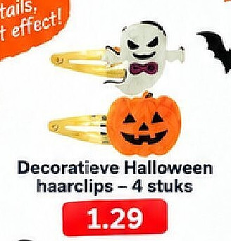 Decoratieve Halloween haarclips -4 stuks