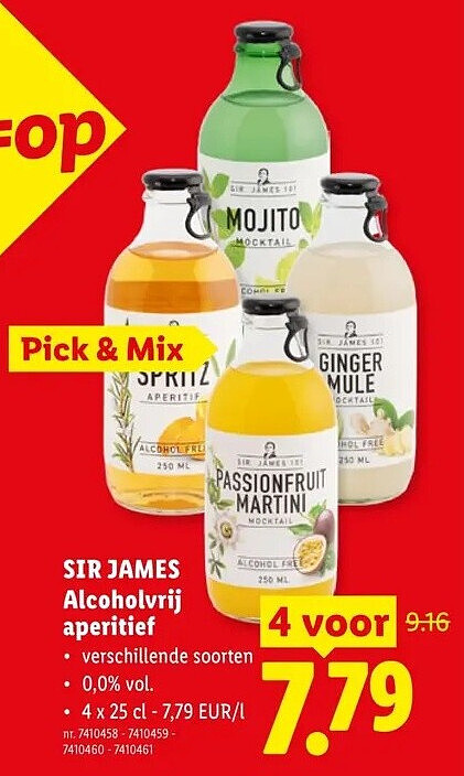 SIR JAMES Alcoholvrij aperitief