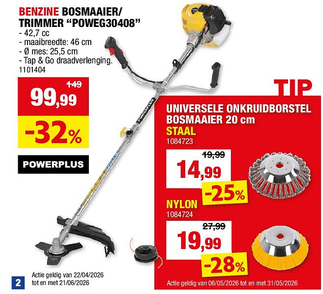 BENZINE BOSMAAIER/ TRIMMER “POWEG30408”