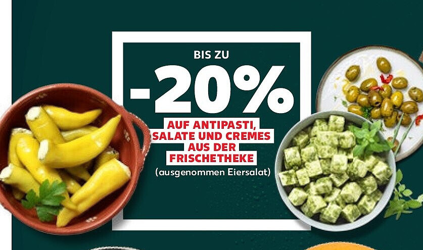 Alle Antipasti, Salate und Cremes aus der Frischetheke