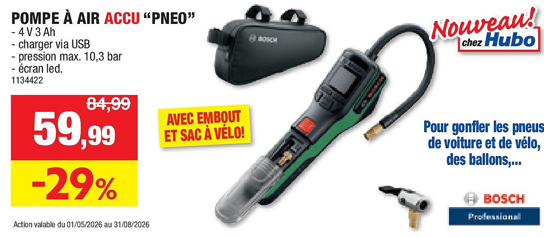 POMPE À AIR ACCU “PNEO”