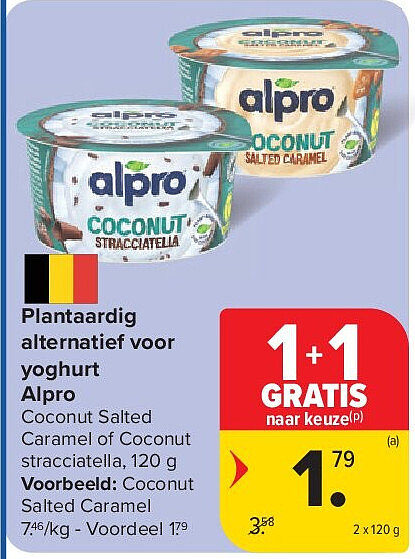 Plantaardig alternatief voor yoghurt Alpro