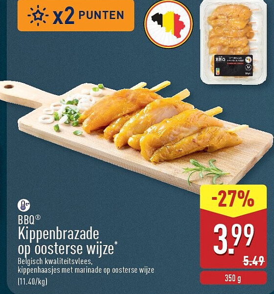 Kippenbrazade op oosterse wijze