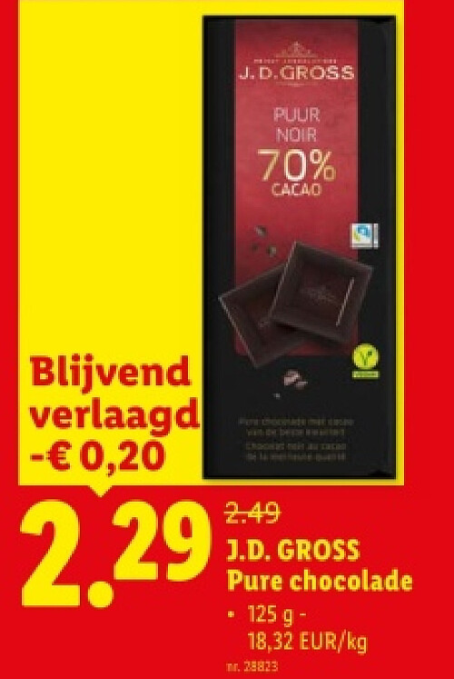 J.D. GROSS Pure chocolade