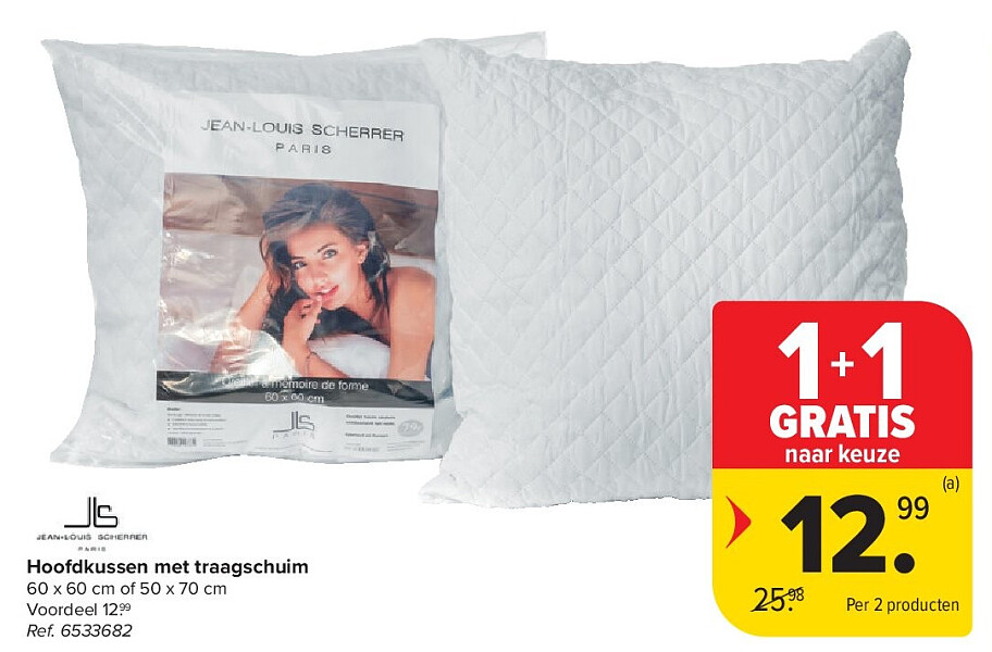 Hoofdkussen met traagschuim