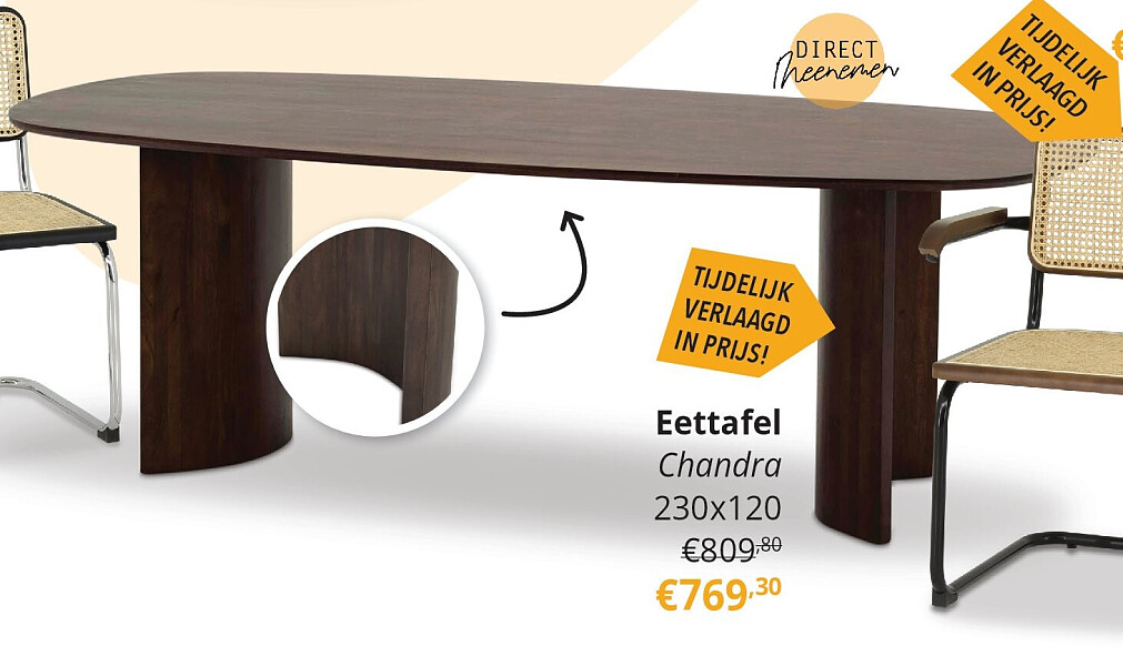 Eettafel Chandra 230x120