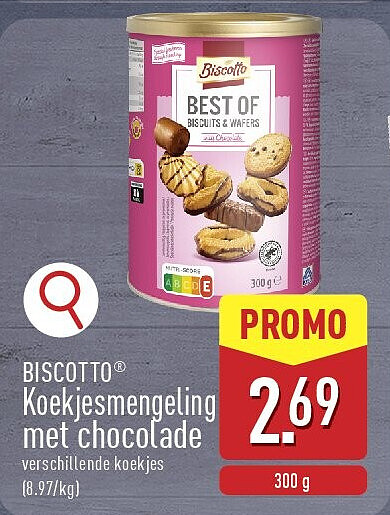 Koekjesmengeling met chocolade