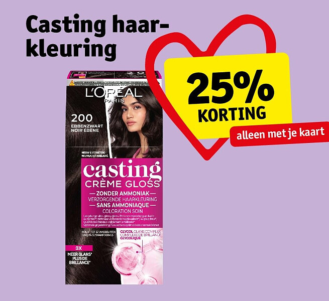 Casting haarkleuring