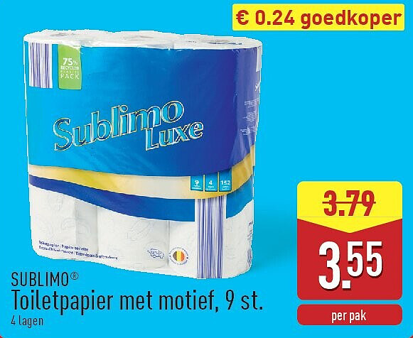 Toiletpapier met motief, 9st.