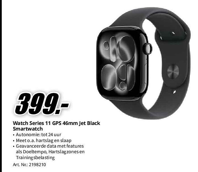 Watch Series 11 GPS 46mm Jet Black Smartwatch