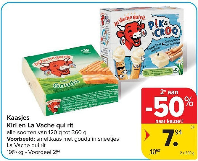 Kaasjes Kiri en La Vache qui rit