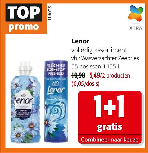 Lenor Wasverzachter Zeebries 55 dosissen 1,155 L