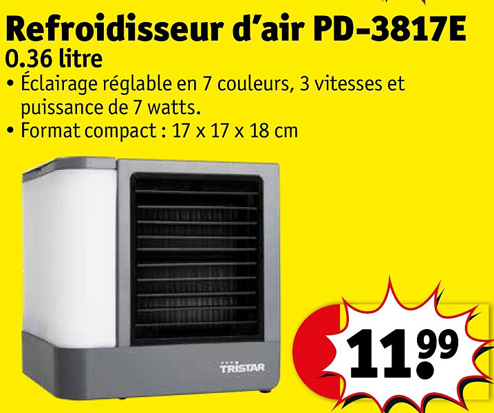 Refroidisseur d’air PD-3817E 0.36 litre