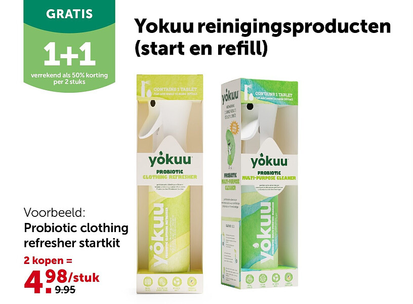 Probiotic clothing refresher startkit